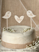 CAKE TOPPER RUSTIC topper, vintage6