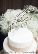 CAKE TOPPER RUSTIC topper, vintage4