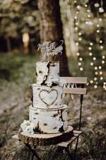 CAKE TOPPER RUSTIC topper, vintage5