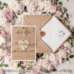 HOCHZEITS EINLADUNGEN Elegante Einladungen Klassische Karten Vintage Holz Hochzeitskarten, elegante Birkenherz Hochzeitskarten, maßgeschneiderte Ökopapier HochzeitsEinladungen, handgemachte Hochzeitsstationery19