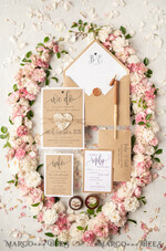 HOCHZEITS EINLADUNGEN Elegante Einladungen Klassische Karten Vintage Holz Hochzeitskarten, elegante Birkenherz Hochzeitskarten, maßgeschneiderte Ökopapier HochzeitsEinladungen, handgemachte Hochzeitsstationery19