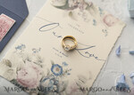 WEDDING INVITATIONS Elegant Invites Classic Cards  Vintage Floral Wedding Invitations, Minimalistic Pink Wedding Invites, Delicate Royal Navy Wedding Cards With Hand Dyed Ribbon, Handmade Wedding Stationery47