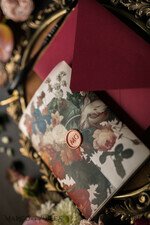 WEDDING INVITATIONS Elegant Invites Classic Cards  Luxury Acrylic Plexi Wedding Invitations, Glamour Golden Shine Wedding Invites, Vintage Floral Wedding Cards, Romantic Red And Gold Wedding Invitation Suite26