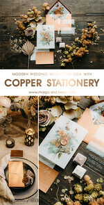 WEDDING INVITATIONS Elegant Invites Classic Cards  Luxury Terracotta Wedding Invitations, Glamour Copper Shimmer Wedding Invites, Elegant Acrylic Plexi Wedding Cards, Handmade Vintage Wedding Invitation Suite6