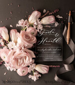 WEDDING INVITATIONS Elegant Invites Classic Cards Romantic Blush Pink Box Wedding Invitation Suite, Elegant Affordable Wedding Invites, Luxury Acrylic Plexi Wedding Invitations, Glamour Vellum Wedding Cards15