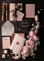 WEDDING INVITATIONS Elegant Invites Classic Cards Romantic Blush Pink Box Wedding Invitation Suite, Elegant Affordable Wedding Invites, Luxury Acrylic Plexi Wedding Invitations, Glamour Vellum Wedding Cards15