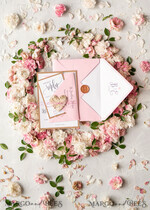 WEDDING INVITATIONS Elegant Invites Classic Cards Vintage Wooden Wedding Invitations, Elegant Birch Heart Wedding Cards, Bespoke Pink Wedding Invites, Handmade Wedding Stationery19