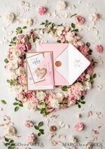 WEDDING INVITATIONS Elegant Invites Classic Cards Vintage Wooden Wedding Invitations, Elegant Birch Heart Wedding Cards, Bespoke Pink Wedding Invites, Handmade Wedding Stationery19