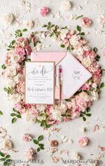 WEDDING INVITATIONS Elegant Invites Classic Cards Vintage Wooden Wedding Invitations, Elegant Birch Heart Wedding Cards, Bespoke Pink Wedding Invites, Handmade Wedding Stationery19