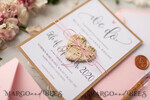 WEDDING INVITATIONS Elegant Invites Classic Cards Vintage Wooden Wedding Invitations, Elegant Birch Heart Wedding Cards, Bespoke Pink Wedding Invites, Handmade Wedding Stationery19