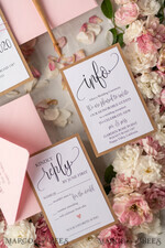 WEDDING INVITATIONS Elegant Invites Classic Cards Vintage Wooden Wedding Invitations, Elegant Birch Heart Wedding Cards, Bespoke Pink Wedding Invites, Handmade Wedding Stationery19