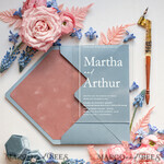 WEDDING INVITATIONS Elegant Invites Classic Cards Velvet Blush Pink Modern Wedding invitations Acrylic, dusty blue pink wedding invitations, Acrylic wedding invitations, Luxury Blush Pink Velvet Wedding Invites6