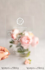 WEDDING INVITATIONS Elegant Invites Classic Cards Luxury Acrylic Plexi Wedding Invitations, Minimalistic And Simplistic Wedding Invites, Modern Wedding Invitation Suite, Handmade And Affordable Wedding Stationery2