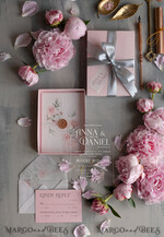 WEDDING INVITATIONS Elegant Invites Classic Cards Luxury Acrylic Plexi Wedding Invitations, Romantic Blush Pink Wedding Invites, Elegant Floral Wedding Cards, Bespoke Spring Wedding Invitation Suite7