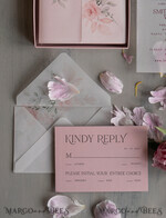 WEDDING INVITATIONS Elegant Invites Classic Cards Luxury Acrylic Plexi Wedding Invitations, Romantic Blush Pink Wedding Invites, Elegant Floral Wedding Cards, Bespoke Spring Wedding Invitation Suite7