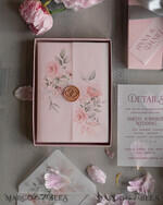 WEDDING INVITATIONS Elegant Invites Classic Cards Luxury Acrylic Plexi Wedding Invitations, Romantic Blush Pink Wedding Invites, Elegant Floral Wedding Cards, Bespoke Spring Wedding Invitation Suite7
