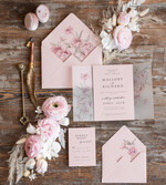 HOCHZEITS EINLADUNGEN Elegante Einladungen Klassische Karten Elegante Rosenhochzeitseinladungen Wachs-Roségold, elegante Blush-Pink-Hochzeitseinladungen, luxuriöse Hochzeitskarten, handgefertigte Hochzeitseinladungssuite.8