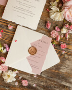 WEDDING INVITATIONS Elegant Invites Classic Cards Elegant Blush Pink Wedding Invitation set, Fine Art Wedding Stationery Vintage Landscape, Minimalistic wedding invites, bespoke stationary17