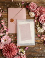 WEDDING INVITATIONS Elegant Invites Classic Cards Elegant Blush Pink Wedding Invitation set, Fine Art Wedding Stationery Vintage Landscape, Minimalistic wedding invites, bespoke stationary17