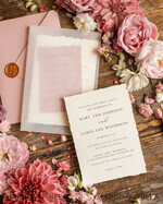 WEDDING INVITATIONS Elegant Invites Classic Cards Elegant Blush Pink Wedding Invitation set, Fine Art Wedding Stationery Vintage Landscape, Minimalistic wedding invites, bespoke stationary17