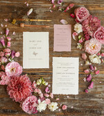 WEDDING INVITATIONS Elegant Invites Classic Cards Elegant Blush Pink Wedding Invitation set, Fine Art Wedding Stationery Vintage Landscape, Minimalistic wedding invites, bespoke stationary17