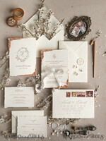WEDDING INVITATIONS Elegant Invites Classic Cards Stunning wedding invitations, Luxury Gold wedding invitation Set, Elegant Wedding Invitation Suite, Luxury wedding Card, Golden deckled edge paper wedding Invitess9