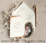 WEDDING INVITATIONS Elegant Invites Classic Cards Stunning wedding invitations, Luxury Gold wedding invitation Set, Elegant Wedding Invitation Suite, Luxury wedding Card, Golden deckled edge paper wedding Invitess9