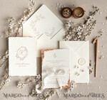 WEDDING INVITATIONS Elegant Invites Classic Cards Stunning wedding invitations, Luxury Gold wedding invitation Set, Elegant Wedding Invitation Suite, Luxury wedding Card, Golden deckled edge paper wedding Invitess9