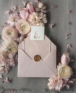 WEDDING INVITATIONS Elegant Invites Classic Cards Stylish Blush Pink Acrylic wedding invitation, Elegant  Acryl Wedding Invitations • Clear Modern Wedding Invitation Suite • Luxury Pink wedding Cards5