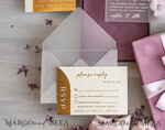 HOCHZEITS EINLADUNGEN Elegante Einladungen Klassische Karten Luxus Mauve Samt Box Hochzeitseinladungen, elegante Acryl Hochzeitseinladungen mit goldener Schleife, glamouröse goldene Hochzeitskarten, handgemachte Hochzeitsstationery.13