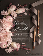 HOCHZEITS EINLADUNGEN Elegante Einladungen Klassische Karten Romantische Blush-Pink-Box-Hochzeitseinladung Suite, elegante Heather-Hochzeitseinladungen, luxuriöse Acryl-Plexi-Hochzeitseinladungen, Glamour-Vellum-Hochzeitkarten28