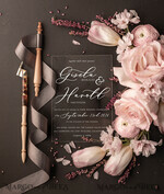 HOCHZEITS EINLADUNGEN Elegante Einladungen Klassische Karten Romantische Blush-Pink-Box-Hochzeitseinladung Suite, elegante Heather-Hochzeitseinladungen, luxuriöse Acryl-Plexi-Hochzeitseinladungen, Glamour-Vellum-Hochzeitkarten28