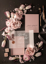 HOCHZEITS EINLADUNGEN Elegante Einladungen Klassische Karten Romantische Blush-Pink-Box-Hochzeitseinladung Suite, elegante Heather-Hochzeitseinladungen, luxuriöse Acryl-Plexi-Hochzeitseinladungen, Glamour-Vellum-Hochzeitkarten28