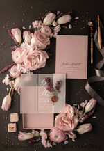 HOCHZEITS EINLADUNGEN Elegante Einladungen Klassische Karten Romantische Blush-Pink-Box-Hochzeitseinladung Suite, elegante Heather-Hochzeitseinladungen, luxuriöse Acryl-Plexi-Hochzeitseinladungen, Glamour-Vellum-Hochzeitkarten28