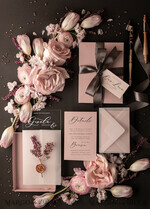 HOCHZEITS EINLADUNGEN Elegante Einladungen Klassische Karten Romantische Blush-Pink-Box-Hochzeitseinladung Suite, elegante Heather-Hochzeitseinladungen, luxuriöse Acryl-Plexi-Hochzeitseinladungen, Glamour-Vellum-Hochzeitkarten28
