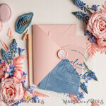 WEDDING INVITATIONS Elegant Invites Classic Cards Luxury Arch Acrylic Wedding Invitations, Velvet Pocket Dusty blue Modern Wedding Cards, blush pink, Plexi Wedding Invitation Suite,  Arch Modern Wedding Invites, Elegant  Velvet Wedding Stationery  Ice blue and pink8