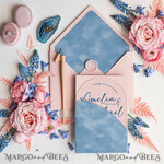 WEDDING INVITATIONS Elegant Invites Classic Cards Luxury Arch Acrylic Wedding Invitations, Velvet Pocket Dusty blue Modern Wedding Cards, blush pink, Plexi Wedding Invitation Suite,  Arch Modern Wedding Invites, Elegant  Velvet Wedding Stationery  Ice blue and pink8