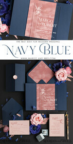 WEDDING INVITATIONS Elegant Invites Classic Cards Velvet Modern Wedding invitations Acrylic, elegant Acrylic wedding cards, Romantic Minimalist Wedding Invites, Luxury Navy wedding Stationary9