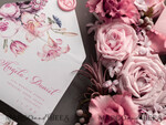 HOCHZEITS EINLADUNGEN Elegante Einladungen Klassische Karten Luxuriöse florale Acryl-Plexi-Hochzeitskarten, romantische Blush-Pink-Hochzeitskarten, Vintage-Hochzeitskarten-Set, elegante und handgemachte Hochzeitskarten.36