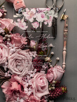 HOCHZEITS EINLADUNGEN Elegante Einladungen Klassische Karten Luxuriöse florale Acryl-Plexi-Hochzeitskarten, romantische Blush-Pink-Hochzeitskarten, Vintage-Hochzeitskarten-Set, elegante und handgemachte Hochzeitskarten.36