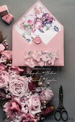 HOCHZEITS EINLADUNGEN Elegante Einladungen Klassische Karten Luxuriöse florale Acryl-Plexi-Hochzeitskarten, romantische Blush-Pink-Hochzeitskarten, Vintage-Hochzeitskarten-Set, elegante und handgemachte Hochzeitskarten.36