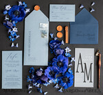 WEDDING INVITATIONS Elegant Invites Classic Cards Acrylic wedding invitations, Navy velvet Wedding invitations online, dusty blue Navy wedding invitations, Romantic Wedding Invitation Suite5