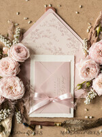 HOCHZEITS EINLADUNGEN Elegante Einladungen Klassische Karten Staubige Rose Hochzeitskarten, Wildblumen Hochzeitskarten, Vintage Blush Pink Einladungset, Florale Hochzeitskarte, Romantische HochzeitsEinladungen6
