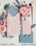 WEDDING INVITATIONS Elegant Invites Classic Cards Acrylic Frozen wedding invitations, Wedding invitation  set online, dusty blue velvet wedding invitations, Romantic Wedding Invitation Suite, Laser Cut Frozen Acrulic wedding invitation Set8