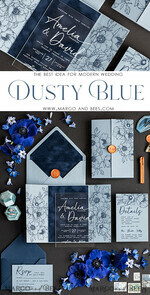 HOCHZEITS EINLADUNGEN Elegante Einladungen Klassische Karten Samtene marineblaue moderne Hochzeitskarten, Acryl gefrorene blaue HochzeitsEinladungen, staubige blaue Plexi Hochzeitskarte Set, luxuriöse pastellblaue Hochzeitskarten.8
