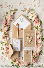 WEDDING INVITATIONS Elegant Invites Classic Cards  Vintage Wooden Wedding Invitations, Elegant Birch Heart Wedding Cards, Bespoke Eco Paper Wedding Invites, Affordable And Handmade Wedding Stationery21
