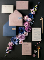 WEDDING INVITATIONS Elegant Invites Classic Cards Luxury Acrylic Plexi Wedding Invitations, Romantic Blush Pink Wedding Invites With Vellum Cover, Elegant Royal Navy Wedding Cards, Bespoke Floral Wedding Invitation Suite30