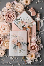 HOCHZEITS EINLADUNGEN Elegante Einladungen Klassische Karten Romantische Blush-Pink-Hochzeitseinladungen, luxuriöse gefrorene Acryl-Plexi-Hochzeitseinladungen, elegante florale Hochzeitseinladungen, handgefertigte Vellum-Hochzeitseinladungssuite.14
