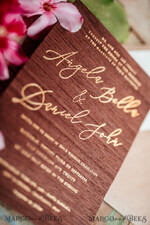 WEDDING INVITATIONS Elegant Invites Classic Cards Elegant Wooden Wedding Invitations, Minimalistic Nude Wedding Invites, Glamour Golden Shine Wedding Cards, Handmade Wedding Stationery15