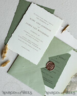 HOCHZEITS EINLADUNGEN Elegante Einladungen Klassische Karten Vintage Salbeigrüne Hochzeitseinladungen, Elegante Grünpflanzen-Hochzeitseinladungen, Handgemachtes Vellum-Hochzeitseinladungset, Minimalistische grüne Hochzeitseinladungen19